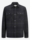 Jack & Jones Čiernošedá pánska ľahká košeľová bunda Jack & Jones Raymond