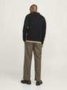Jack & Jones Čierny pánsky sveter Jack & Jones Milano na zips