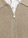 Jack & Jones Béžový pánsky sveter na zips Jack & Jones Milano