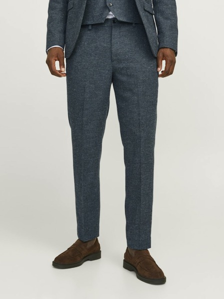 Jack & Jones Tmavomodré pánske chino nohavice s plátnom Jack & Jones Winter