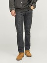 Jack & Jones Čierne pánske džínsy rovného strihu Jack & Jones Chris