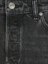 Jack & Jones Čierne pánske džínsy rovného strihu Jack & Jones Chris