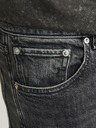 Jack & Jones Čierne pánske džínsy rovného strihu Jack & Jones Chris