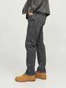 Jack & Jones Čierne pánske džínsy rovného strihu Jack & Jones Chris