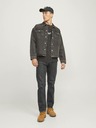 Jack & Jones Čierne pánske džínsy rovného strihu Jack & Jones Chris