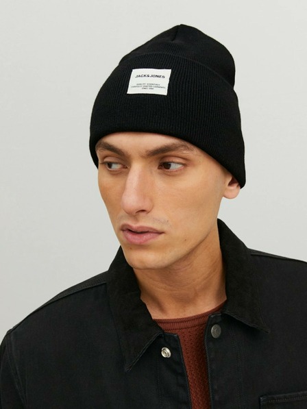 Jack & Jones Čierna čiapka Jack & Jones Clong