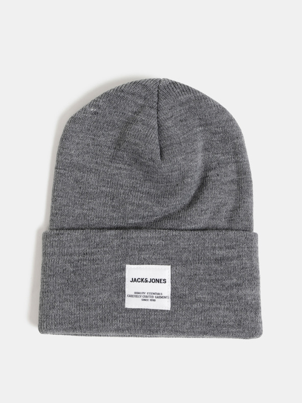 Jack & Jones Šedá čiapka Jack & Jones Clong