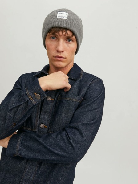 Jack & Jones Šedá čiapka Jack & Jones Clong