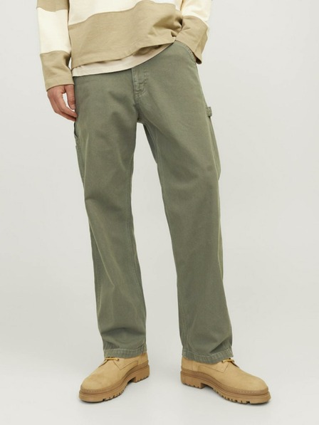 Jack & Jones Khaki pánske nohavice Jack & Jones Eddie