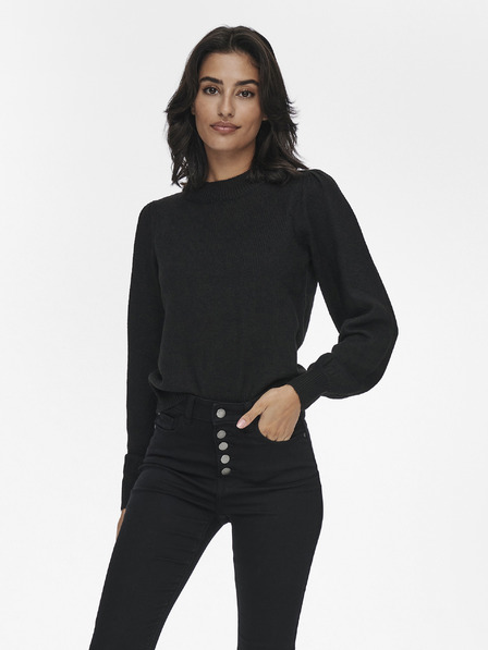 Jacqueline de Yong Čierny sveter JDY Rue Life
