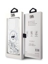 Karl Lagerfeld Karl Lagerfeld Liquid Glitter Choupette Head MagSafe zadný kryt pre iPhone 15 Pro Max Transparent