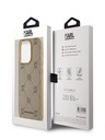 Karl Lagerfeld PU Karl Heads Pattern Magsafe zadný kryt pre iPhone 14 Pro Beige Karl Lagerfeld
