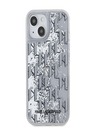 Karl Lagerfeld Zadný kryt Liquid Glitter Monogram Gradient pre iPhone 15 White Karl Lagerfeld