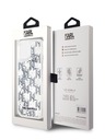 Karl Lagerfeld Zadný kryt Liquid Glitter Monogram Gradient pre iPhone 15 White Karl Lagerfeld