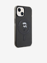 Karl Lagerfeld IML Ikonik MagSafe zadný kryt pre iPhone 15 čierny Karl Lagerfeld