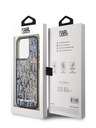 Karl Lagerfeld Zadný kryt Liquid Glitter Monogram Gradient pre iPhone 15 Pro Black Karl Lagerfeld