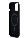 Karl Lagerfeld Tekutý silikónový zadný kryt Double Heads Magsafe pre iPhone 15 Pro Max Black Karl Lagerfeld