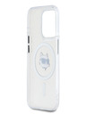 Karl Lagerfeld Karl Lagerfeld IML Choupette Head Kovový rám MagSafe Zadný kryt pre iPhone 15 Pro Max Transparent