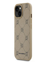 Karl Lagerfeld PU Karl Heads Pattern Magsafe zadný kryt pre iPhone 15 Beige Karl Lagerfeld