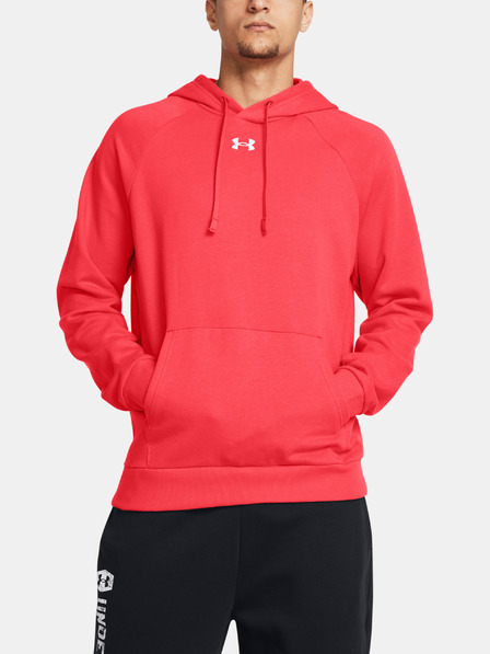 Under Armour Pánska mikina Under Armour UA Rival Fleece Hoodie-RED
