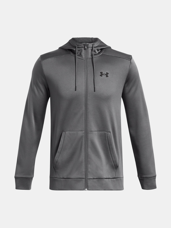 Under Armour Pánska mikina Under Armour UA Armour Fleece FZ Hoodie-GRY