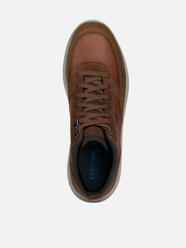Geox Hnedá pánska členková obuv Geox Spherica 4x4 B Abx