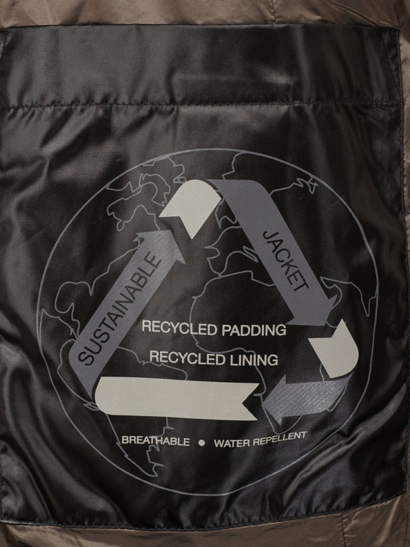 Geox Čierny dámsky kabát Geox Zosma