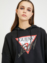 Guess Čierna dámska nadrozmerná mikina s kapucňou Guess