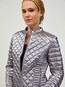 Guess Dámska prešívaná bunda striebornej farby Guess Vona