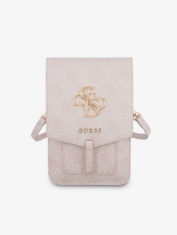 Guess Guess PU 4G kovové logo na telefón Ružová