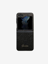 Guess Guess zadný kryt PC/TPU Glitter Flakes Metal Logo pre Samsung Galaxy Z Flip 5 Black