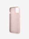 Guess Guess PU 4G Kovové logo zadný kryt pre iPhone 13 Ružový