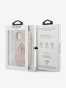 Guess Guess PU 4G Kovové logo zadný kryt pre iPhone 13 Ružový