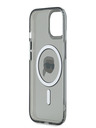 Karl Lagerfeld Karl Lagerfeld IML Karl Head Metal Frame MagSafe zadný kryt pre iPhone 15 čierny
