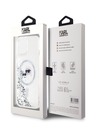 Karl Lagerfeld Karl Lagerfeld Liquid Glitter Karl a Choupette Head MagSafe zadný kryt pre iPhone 15 transparentný