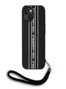 Karl Lagerfeld Zadný kryt PU Saffiano Athleisure Stripe and Strap pre iPhone 15 Pink Karl Lagerfeld