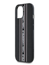 Karl Lagerfeld Zadný kryt PU Saffiano Athleisure Stripe and Strap pre iPhone 15 Pink Karl Lagerfeld