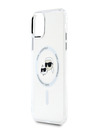 Karl Lagerfeld Karl Lagerfeld IML K&CH Heads Metal Frame MagSafe zadný kryt pre iPhone 11 Transparent