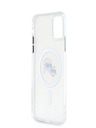 Karl Lagerfeld Karl Lagerfeld IML K&CH Heads Metal Frame MagSafe zadný kryt pre iPhone 11 Transparent
