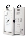 Karl Lagerfeld Karl Lagerfeld IML K&CH Heads Metal Frame MagSafe zadný kryt pre iPhone 11 Transparent
