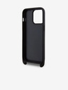 Karl Lagerfeld Saffiano Crossbody Strap Metal Karl and Choupette Zadný kryt pre iPhone 15 Pro Max Black Karl Lagerfeld