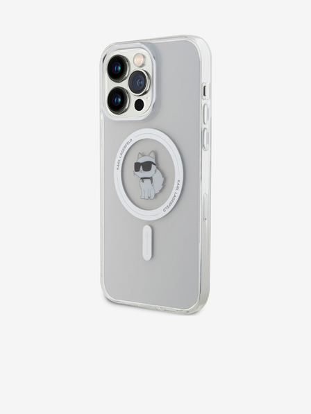 Karl Lagerfeld Karl Lagerfeld IML Choupette MagSafe Zadný kryt pre iPhone 15 Pro Max Transparent