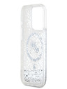 Karl Lagerfeld Karl Lagerfeld Liquid Glitter Karl and Choupette Heads MagSafe zadný kryt pre iPhone 15 Pro transparentný