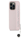 Karl Lagerfeld Karl Lagerfeld PU Saffiano Zadný kryt s kamienkami pre iPhone 14 Pro ružový