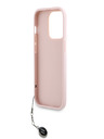 Karl Lagerfeld Karl Lagerfeld PU Saffiano Zadný kryt s kamienkami pre iPhone 14 Pro ružový