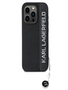 Karl Lagerfeld Karl Lagerfeld PU Saffiano Rhinestone Charm zadný kryt pre iPhone 15 Pro Max čierny