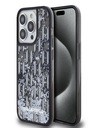 Karl Lagerfeld Zadný kryt Liquid Glitter Monogram Gradient pre iPhone 14 Pro Max Black Karl Lagerfeld