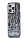 Karl Lagerfeld Zadný kryt Liquid Glitter Monogram Gradient pre iPhone 14 Pro Max Black Karl Lagerfeld