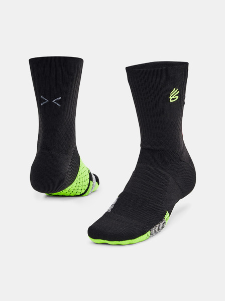 Under Armour Unisex ponožky Under Armour Curry UA AD Playmaker 1p Mid-BLK