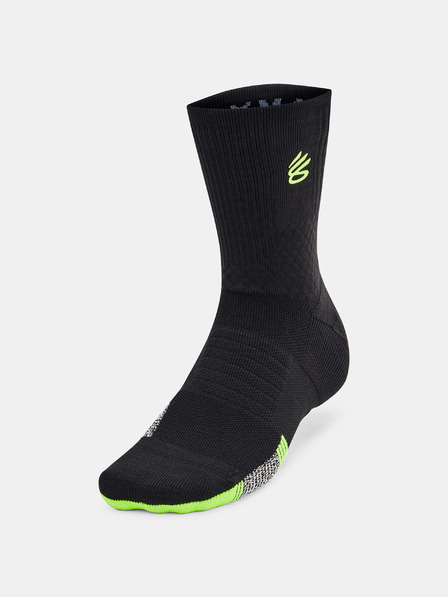 Under Armour Unisex ponožky Under Armour Curry UA AD Playmaker 1p Mid-BLK